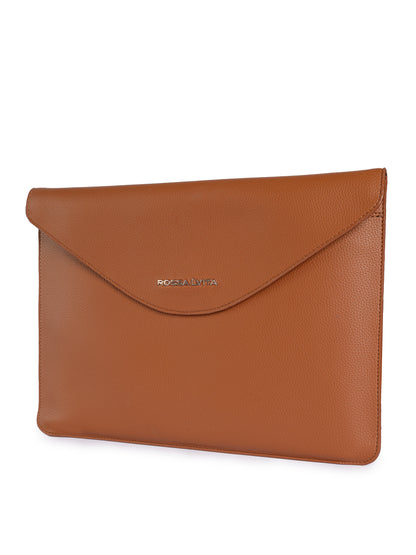 Leather Laptop Sleeve : Tawny Brown