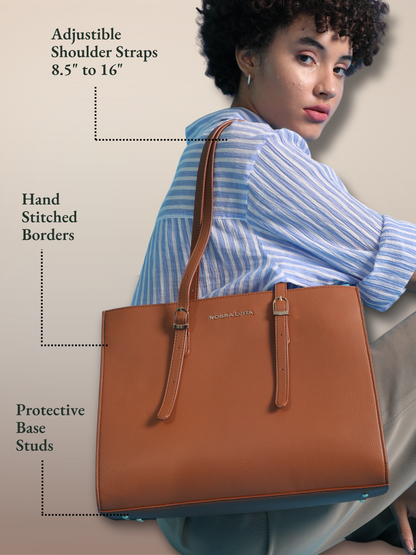 Eowyn Laptop Bag Tawny Brown