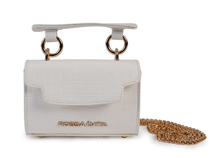 Micro Baguette Bag Snow White