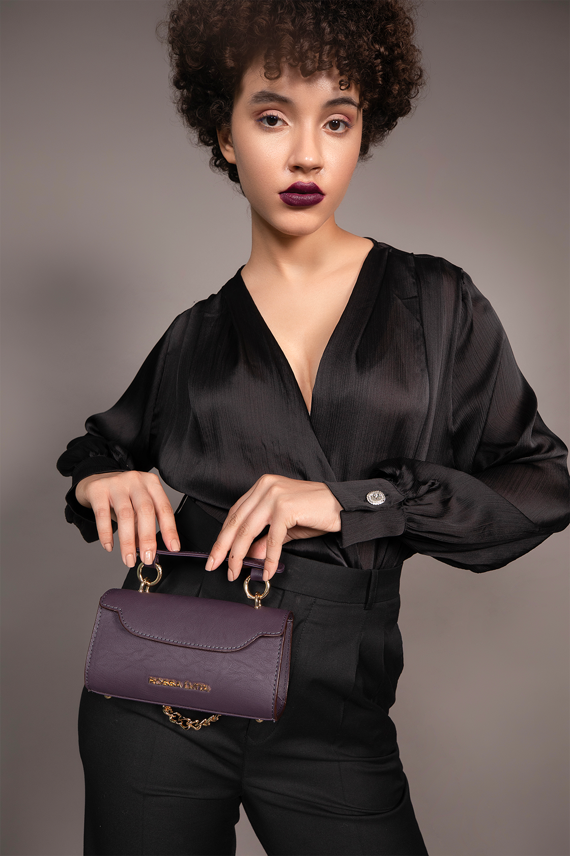 Mini Baguette Bag Grape Violet