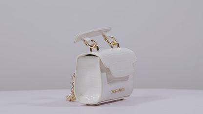 Micro Baguette Bag Snow White